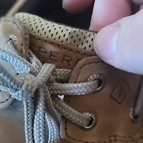 Kids sperry boat shoes. A few stains as shown in photos tons of life left! - Picture 4 of 8